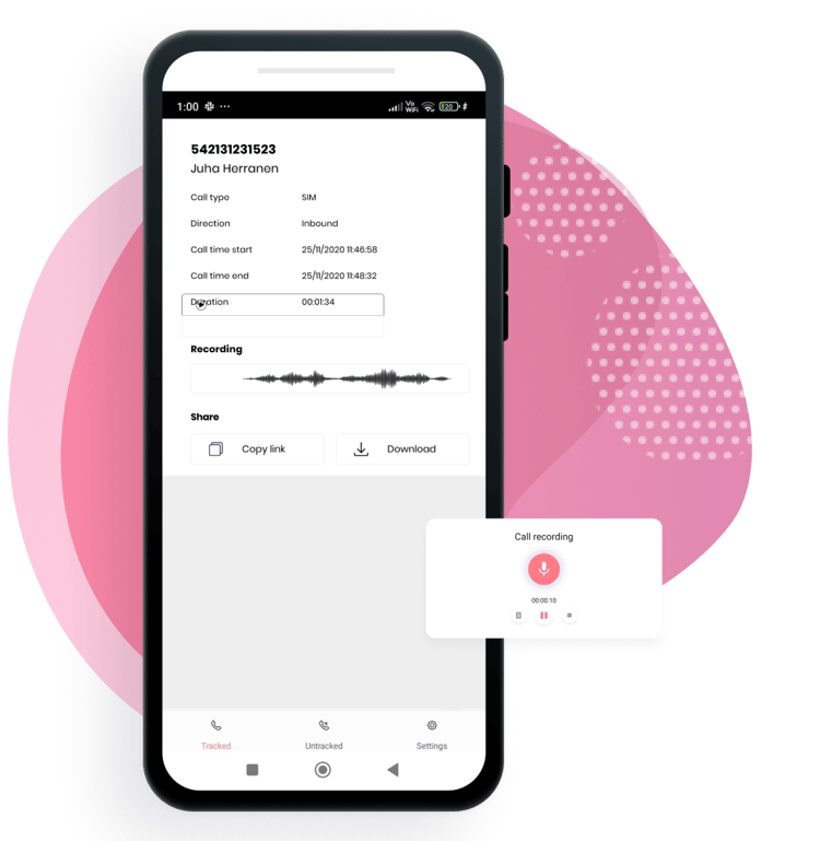 Call recording for improved conversations-home-page