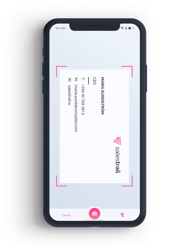How to scan business card to salesforce