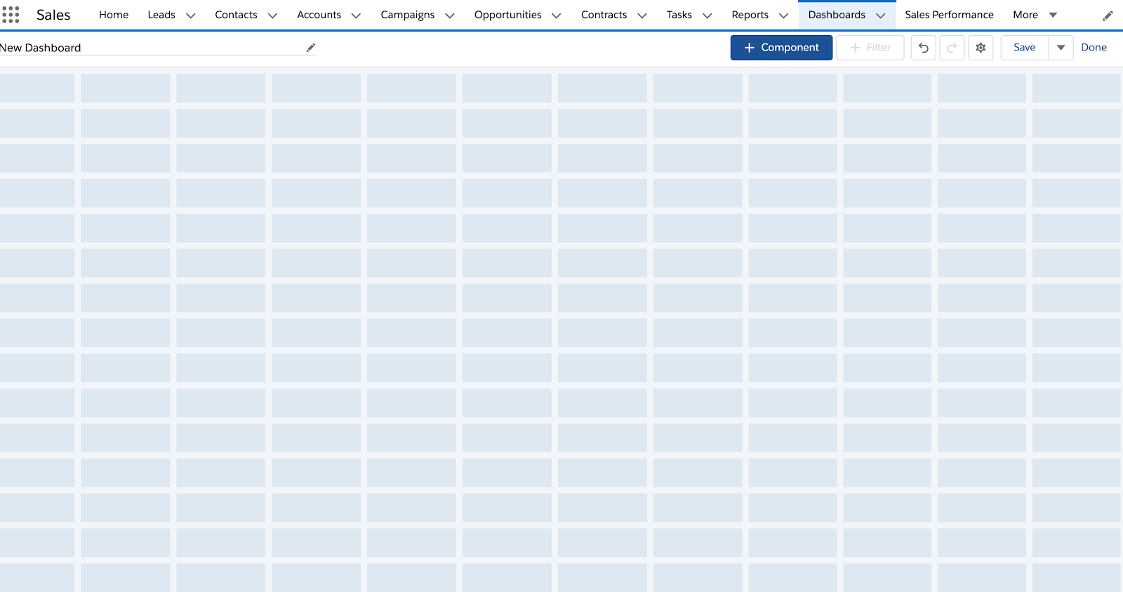 create salesforce dashboard screenshot